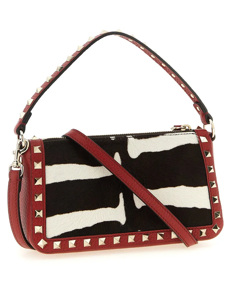 Valentino Garavani Women's Multicolor Calfskin Shoulder Bag Red