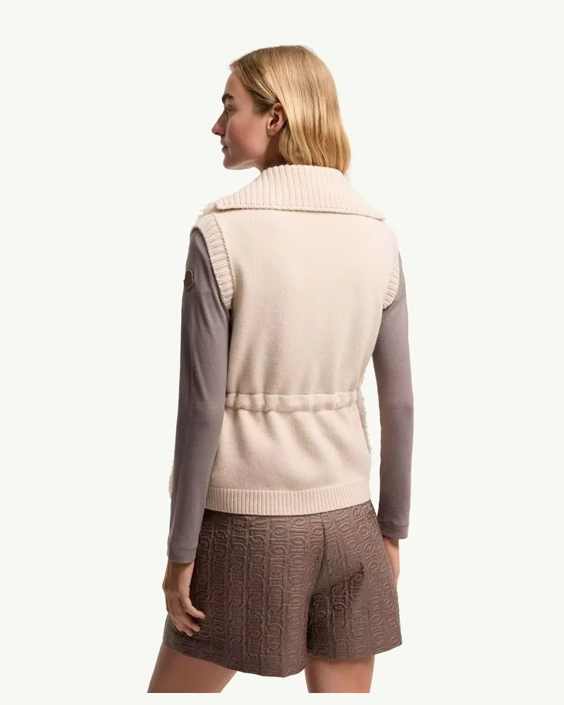 Moncler H26 Vest — Ecru Ecru