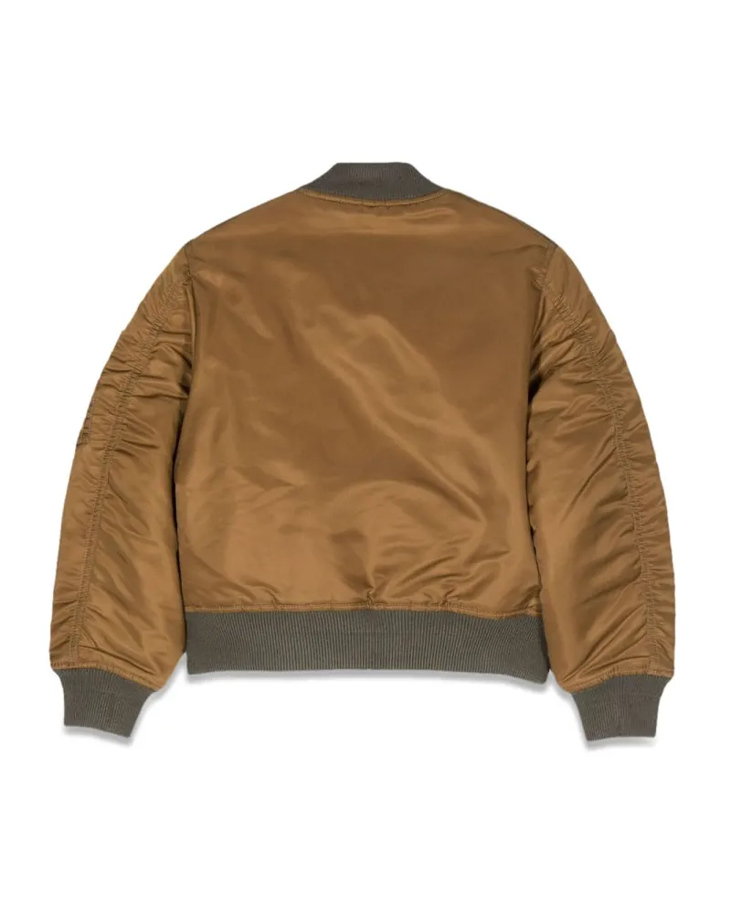 Diesel Polyamide Bomber Jacket — Brown Brown