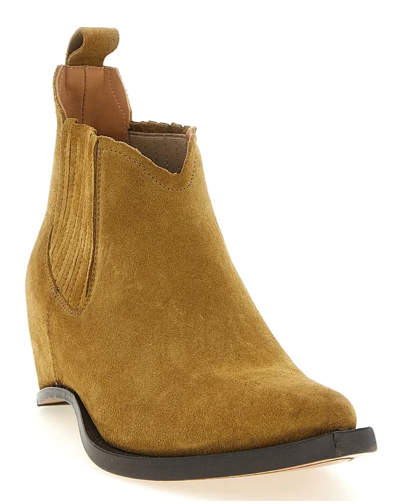 Maison Margiela Western Chelsea Ankle Boot — Tan Tan