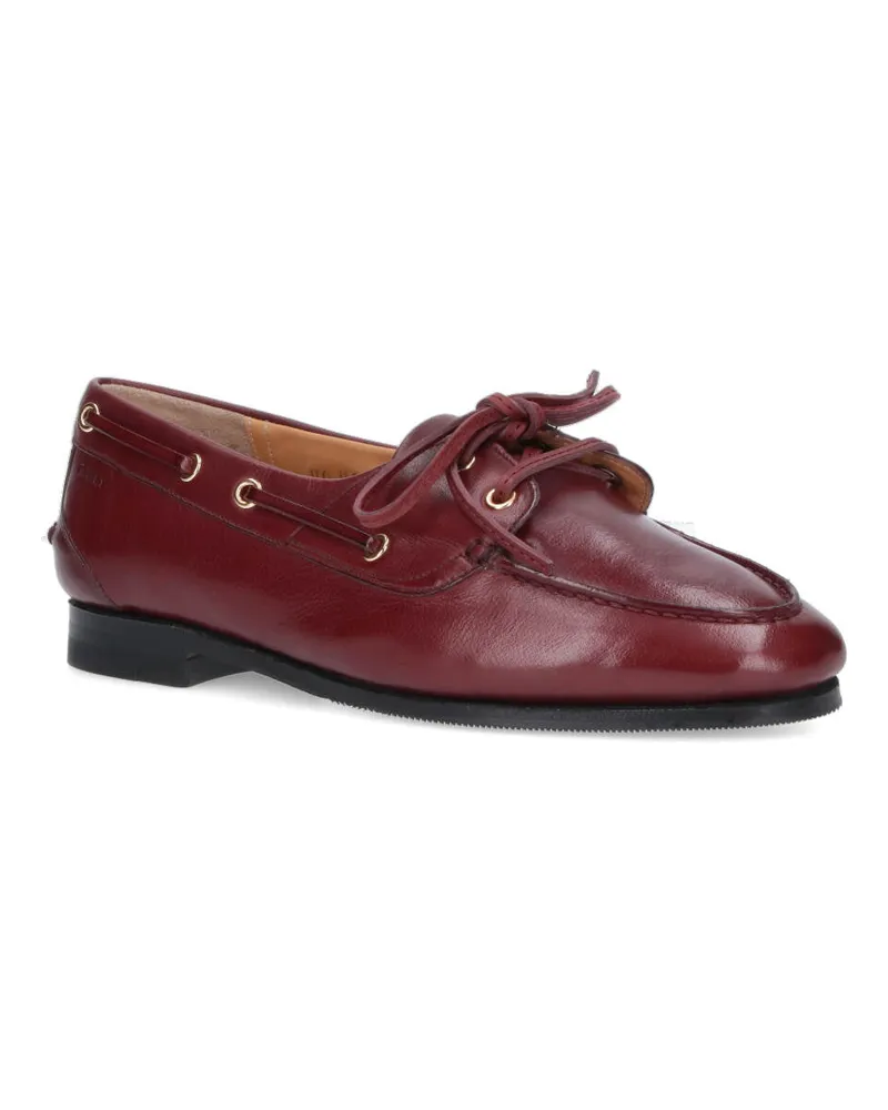Bally Women's Flat Shoes Brown Buffalo Brown