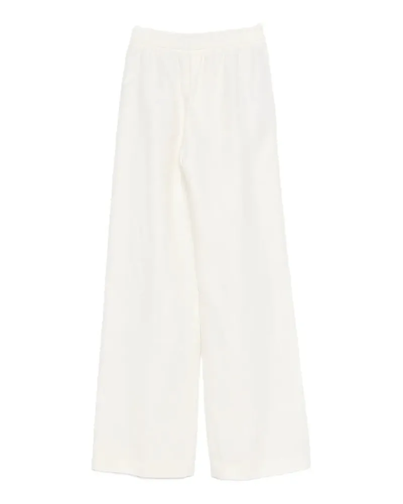 Eleventy Women's Elasticated-Waistband Trousers Ss26 W Ivory