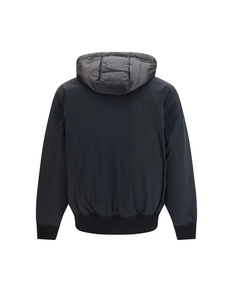 Moose Knuckles Men's Black Nylon Full-Length Jacket Clothing Black