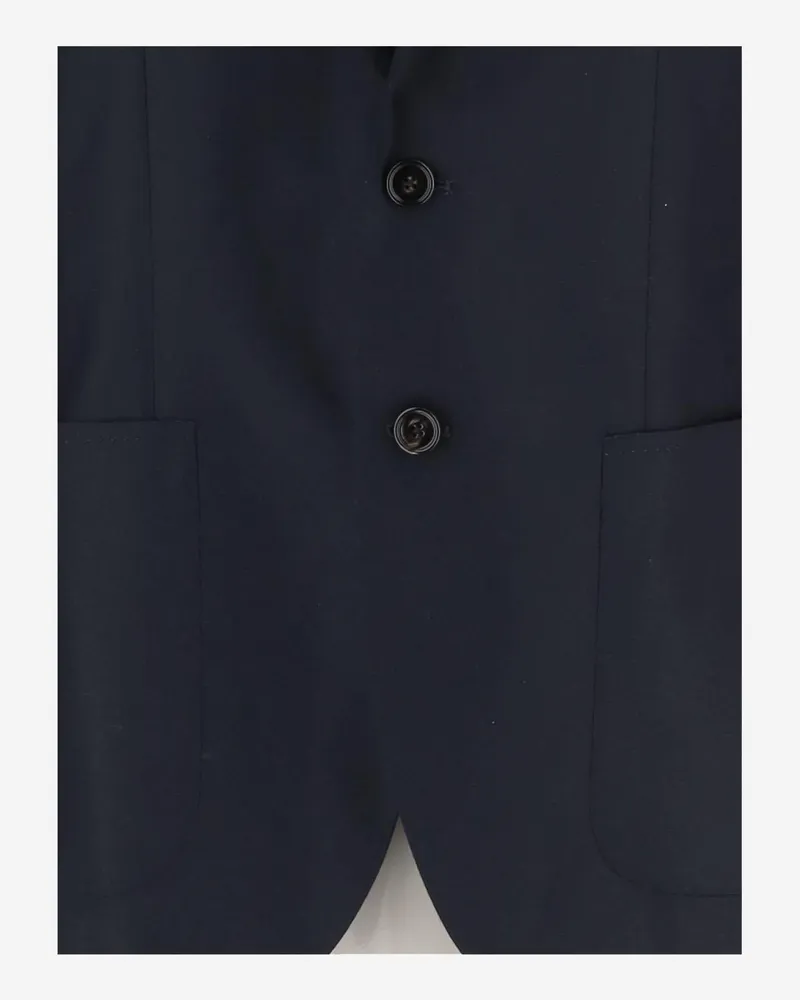 Tagliatore Men's Jacket Single-Breasted Cashmere Navy Navy