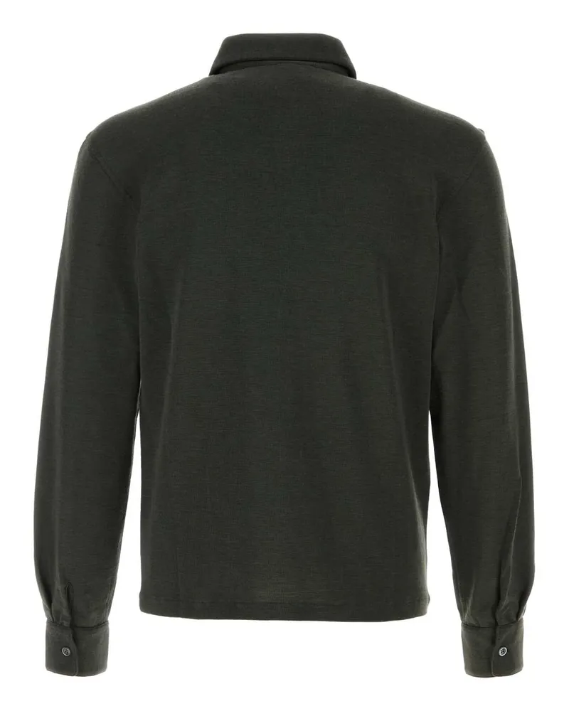 The Row Reyes Polo Shirt — Green Green
