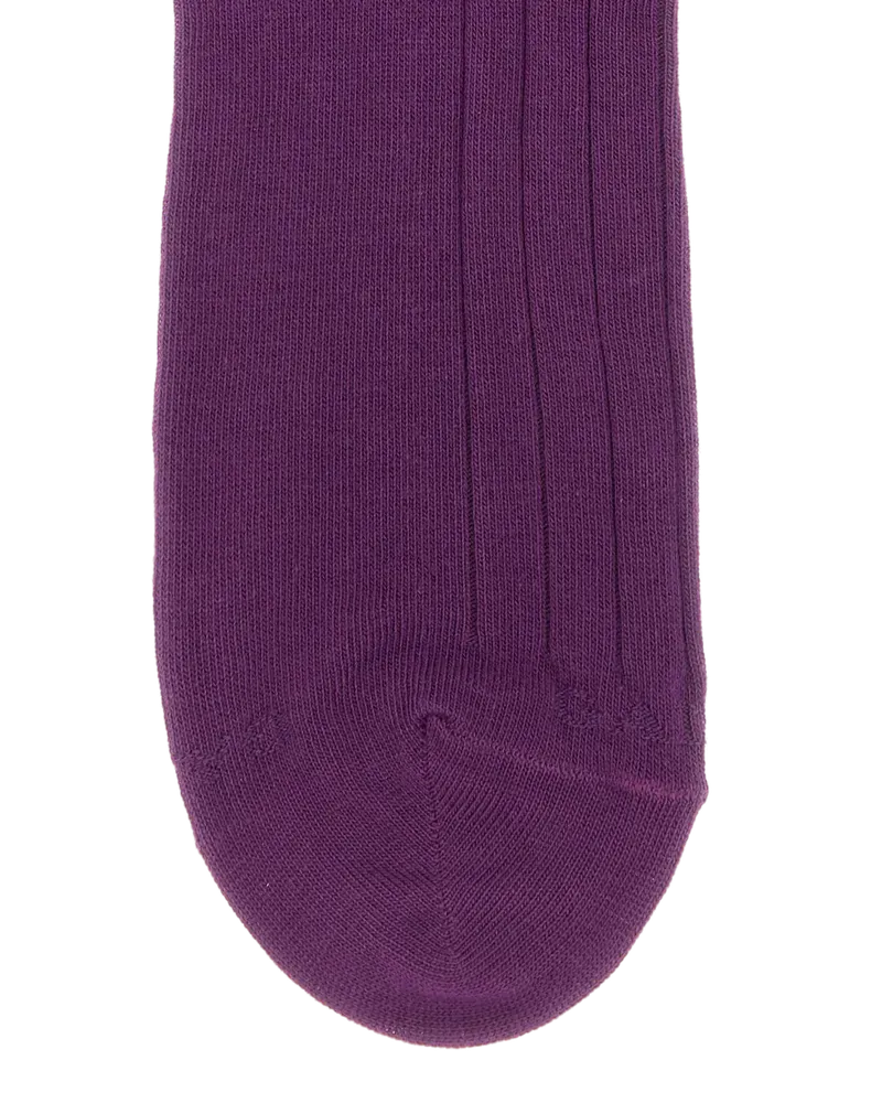 Gallo Stretch Cotton Blend Socks — Purple Purple