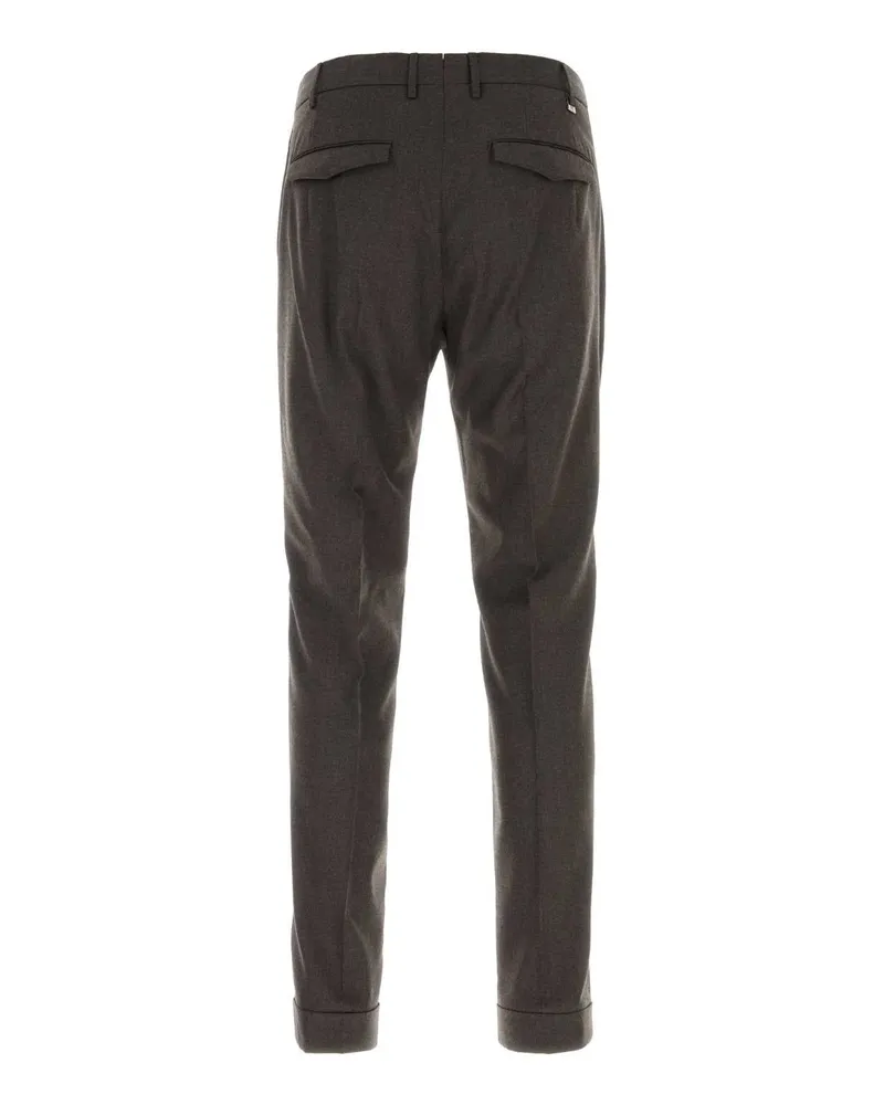 PT TORINO Stretch Wool Trousers — Brown Brown