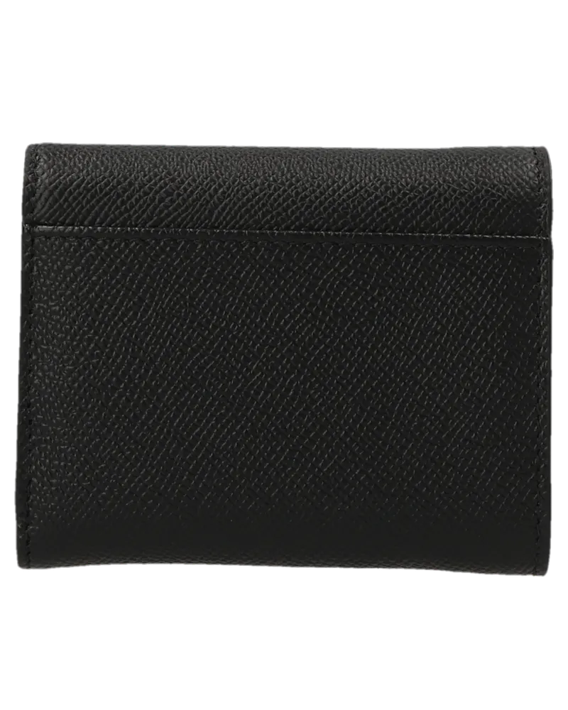 Maison Margiela Calfskin with Stitching Detail Card Case — Black Black