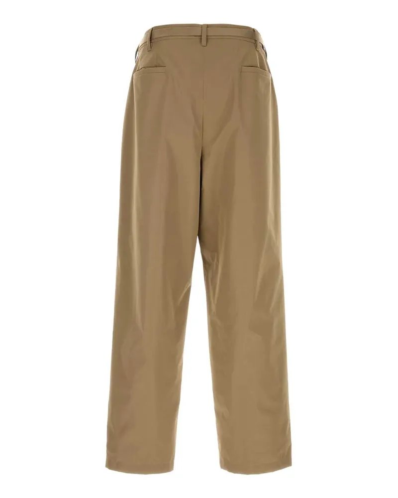Prada Men's Cappuccino Tech Fabric Pant Kaki Pantaloni Beige