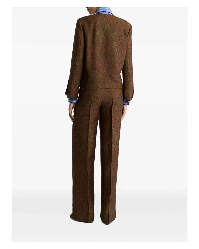Etro Wrca Blazer — Brown Brown