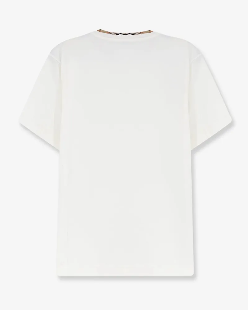 Burberry Men's T-Shirt Ryan Cotton White T-Shirts And Polos White