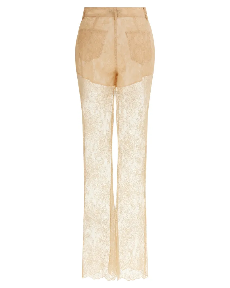 Giuseppe di Morabito Women's Multicolor Polyamide Flared Pants Beige