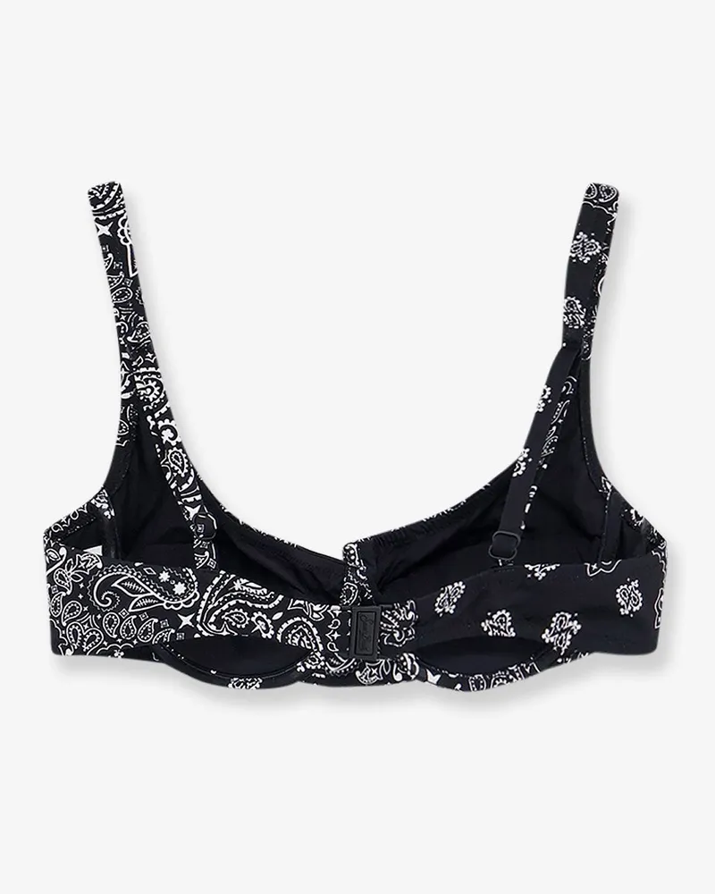 MC2 Saint Barth Women's Bikini Top Amira Black Polyamide Swimwear Sea Clothing Black