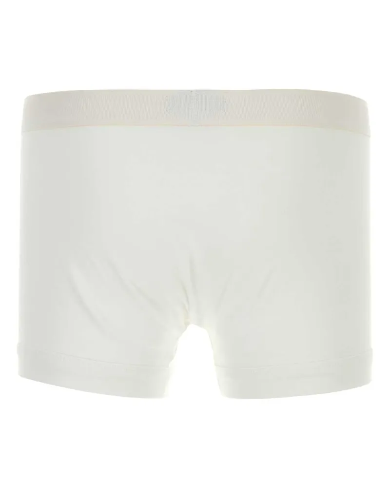 Tom Ford Men White Stretch Cotton Boxer Exterior: Elastane Intimo Underwear White