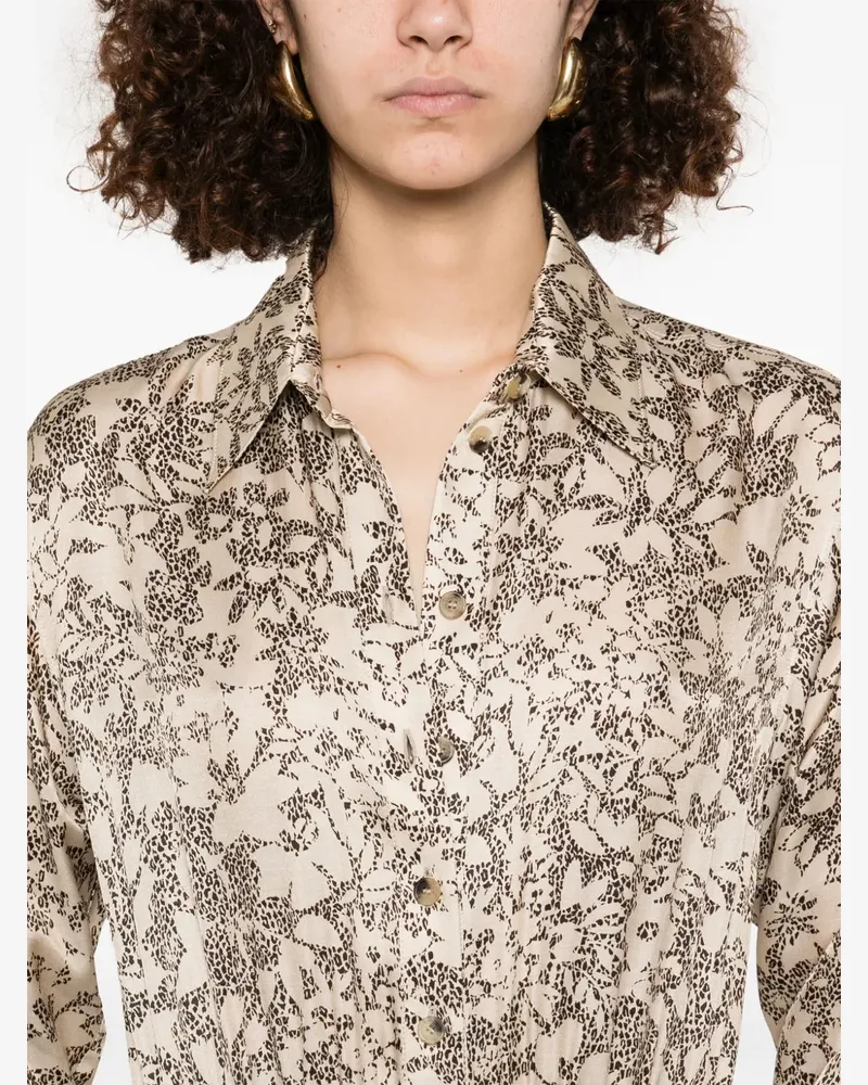 Golden Goose Women's Made Italy Floral Ss25 W Beige