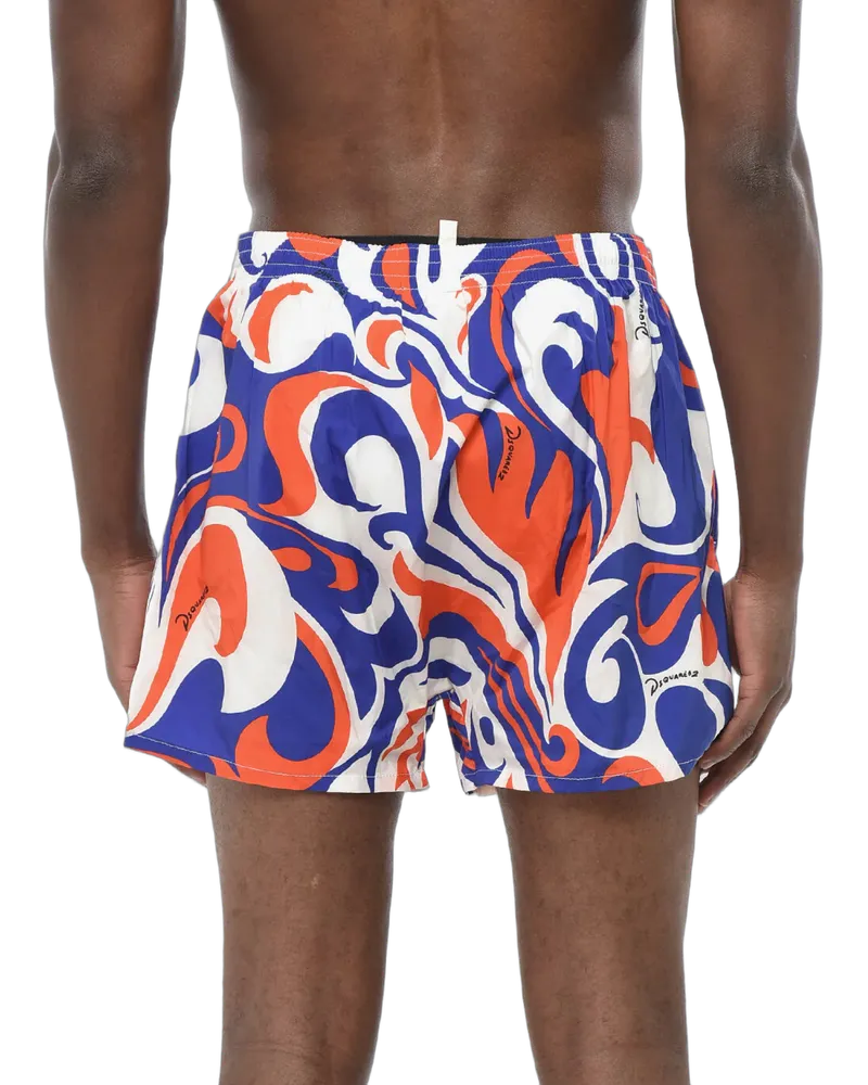 Dsquared2 Men's Logo Boxer Midi Swim Shorts Multiple Colors Clothing > Beachwear Multicolor
