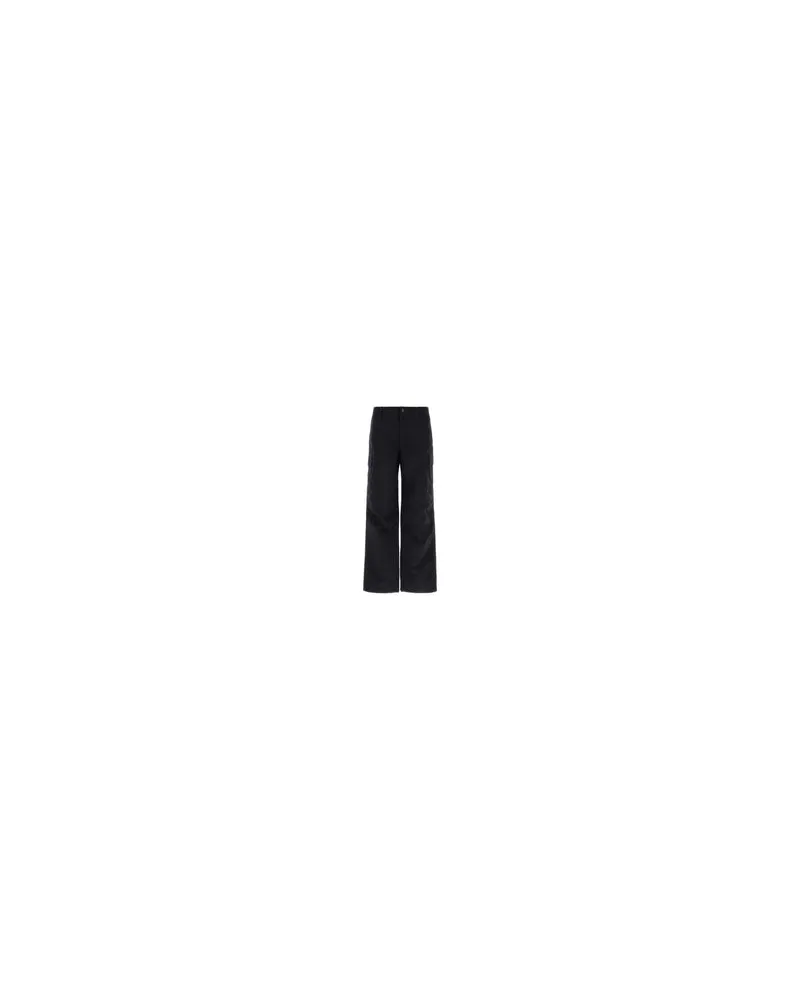 Burberry Navy Exterior: Nylon Pantaloni Trousers Navy