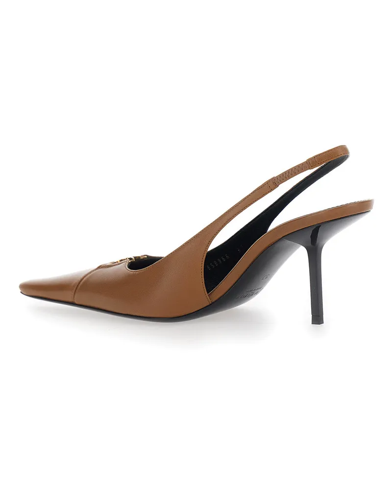 Saint Laurent Babylone Pump — Brown Brown