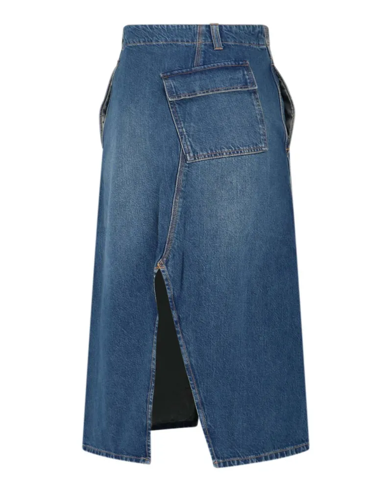 Victoria Beckham Women's Skirts Blue Cotton Blue