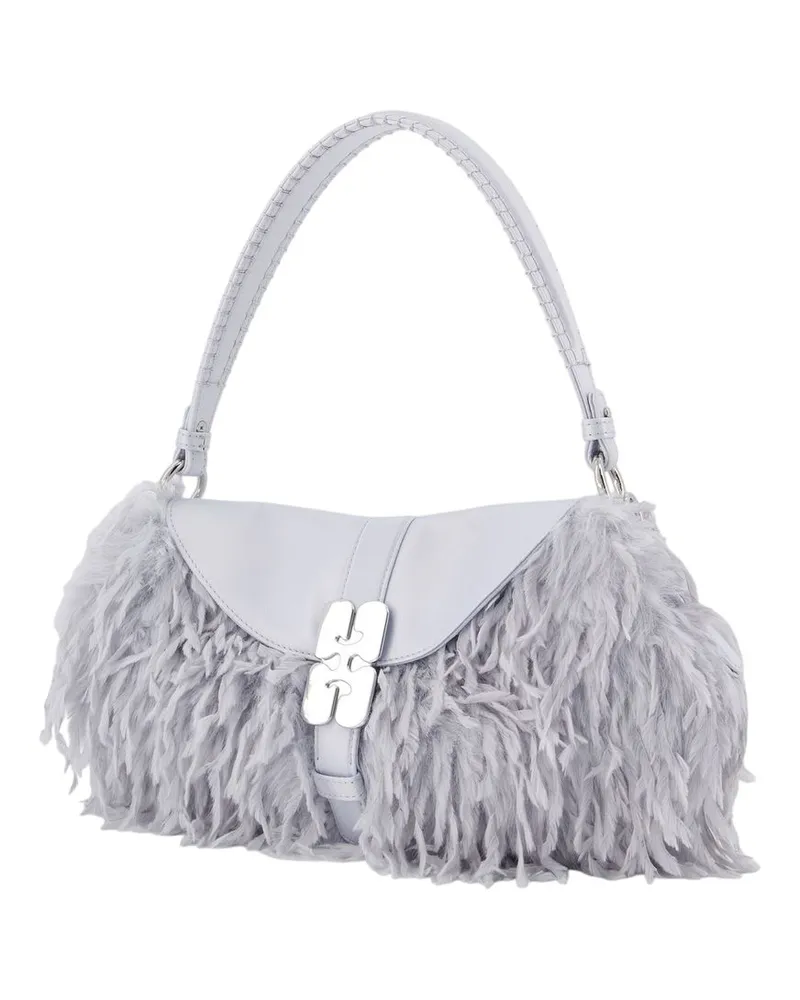 Ganni Synthetic Shoulder Bag — Gray Gray