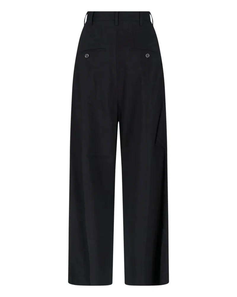 Uma Wang Women's Trousers Black Linen Black
