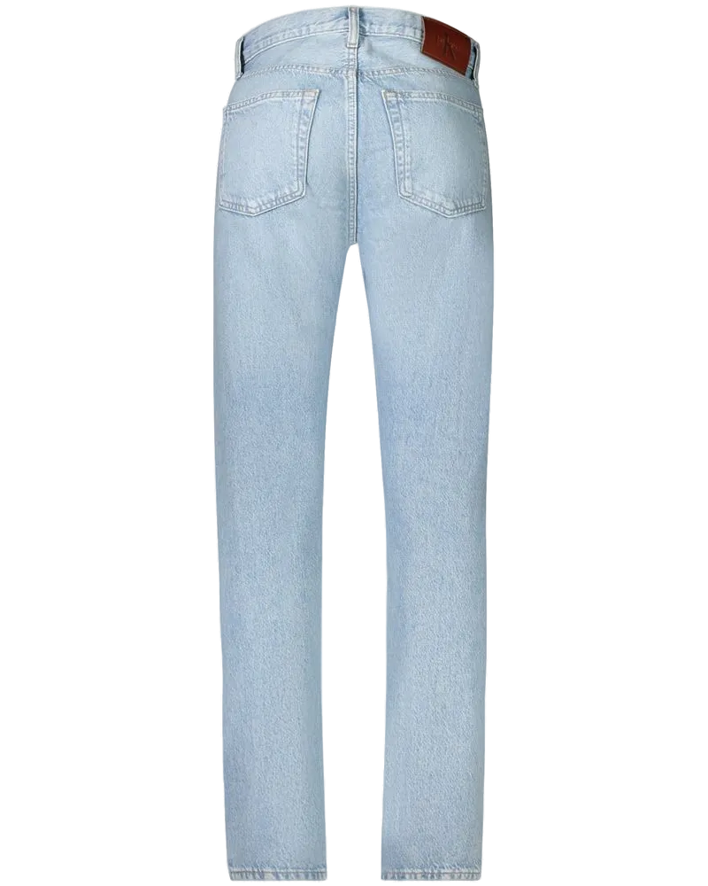 Calvin Klein Cotton Straight Jeans — Blue Blue