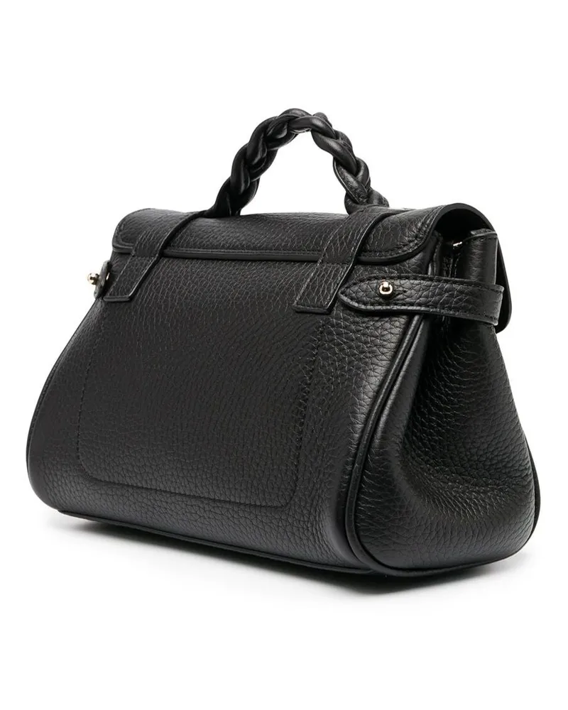 Mulberry Women's Handbag Alexa Mini Black Pebbled Leather Calf Handbags Hand Bags Black