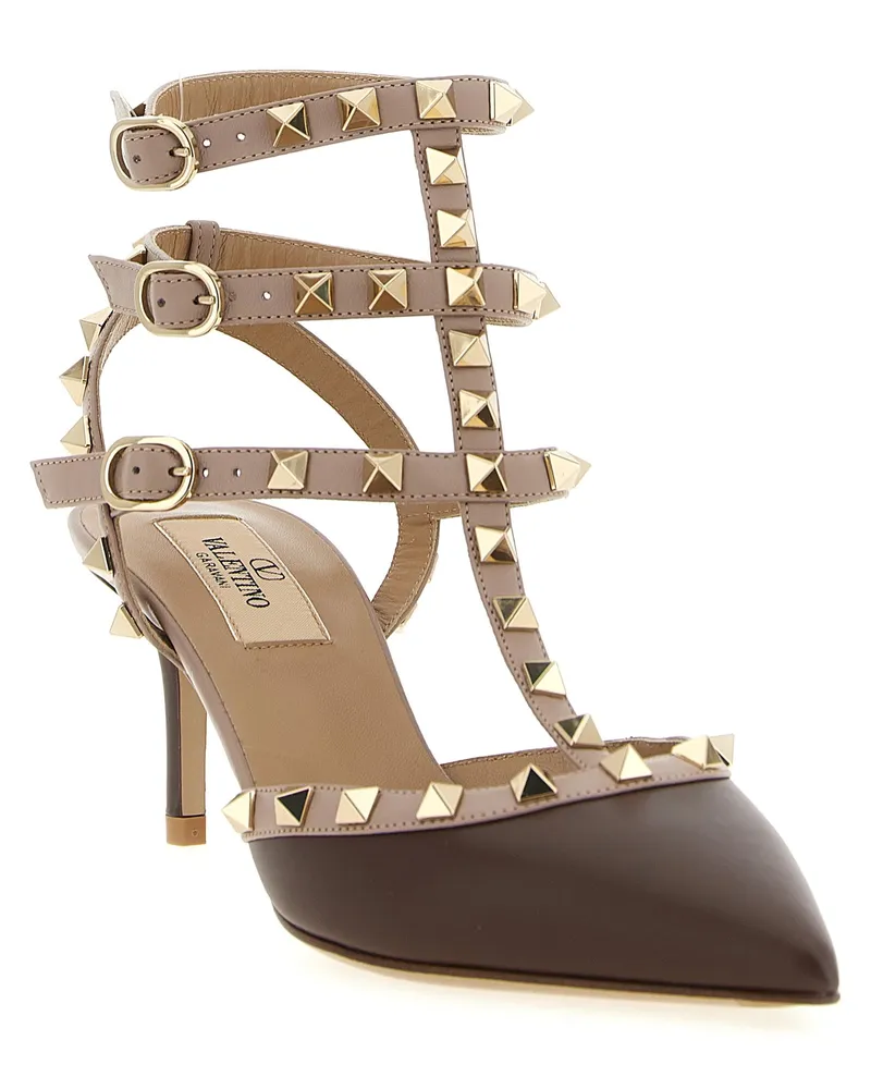 Valentino Garavani Women's Rockstud Pump Multicolor Lamb Leather Multicolor