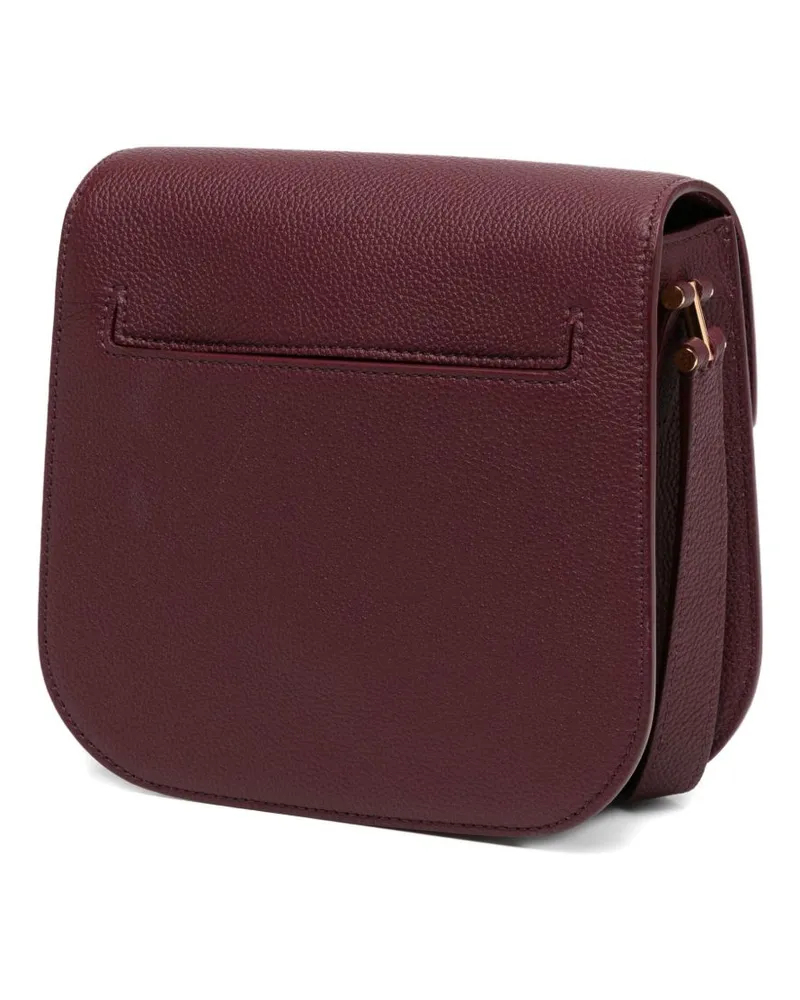 Tom Ford Women's Shoulder Bag Tara Mini Burgundy Calfskin (bos Taurus Burgundy