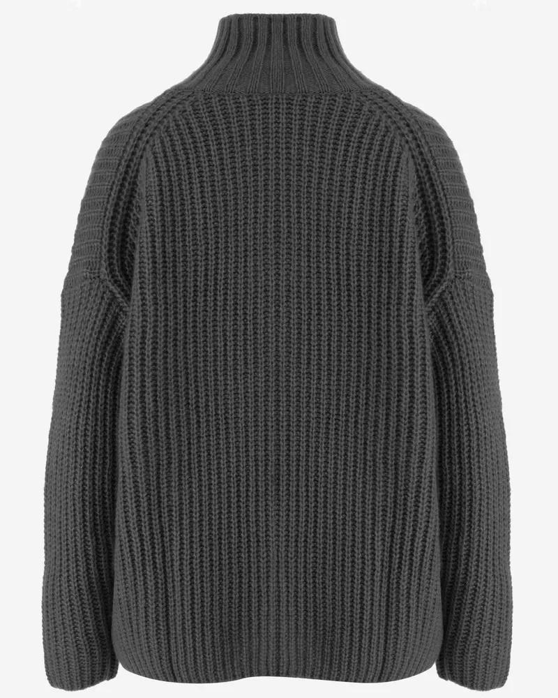 ALLUDE Women Cashmere And Silk Sweater Grey Gray