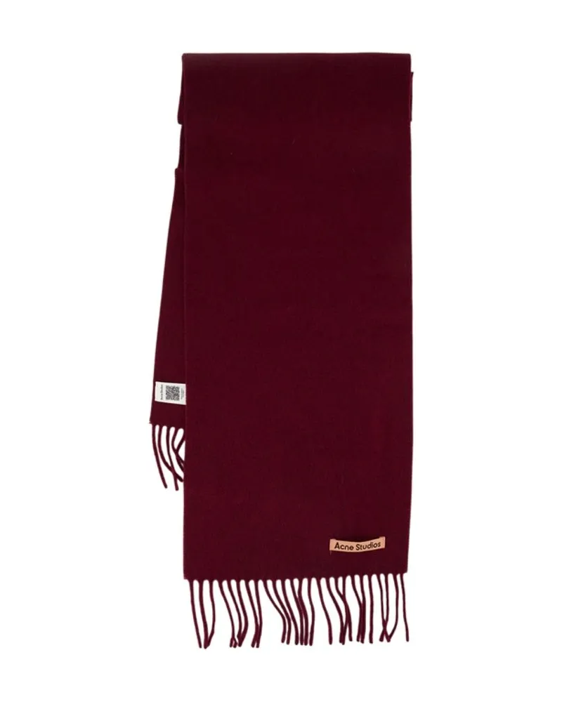 Acne Studios Wool Scarf — Burgundy Burgundy