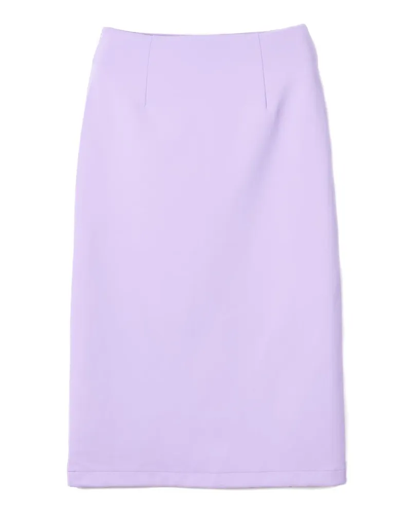 Viktor & Rolf Straight Midi with Slit Skirt — Purple Purple