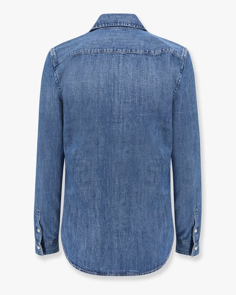 Ralph Lauren Men's Denim Shirt Slim-Fit Blue Cotton Blue