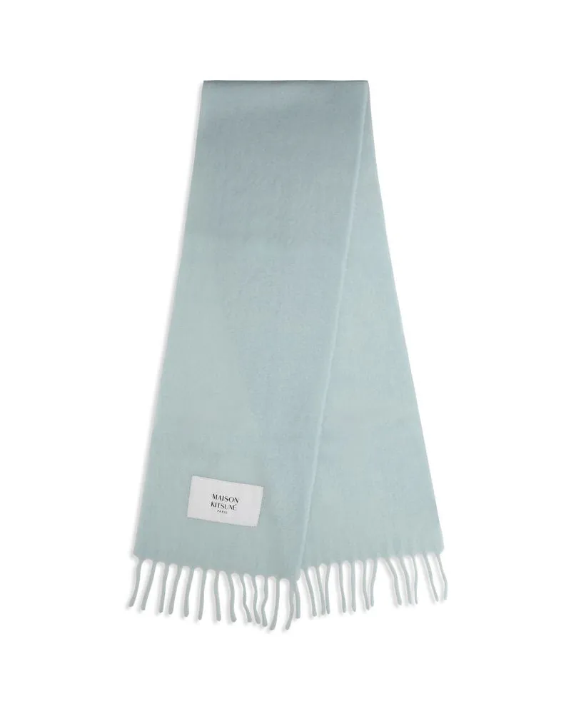 Kitsuné Baby Alpaca Scarf — Blue Blue