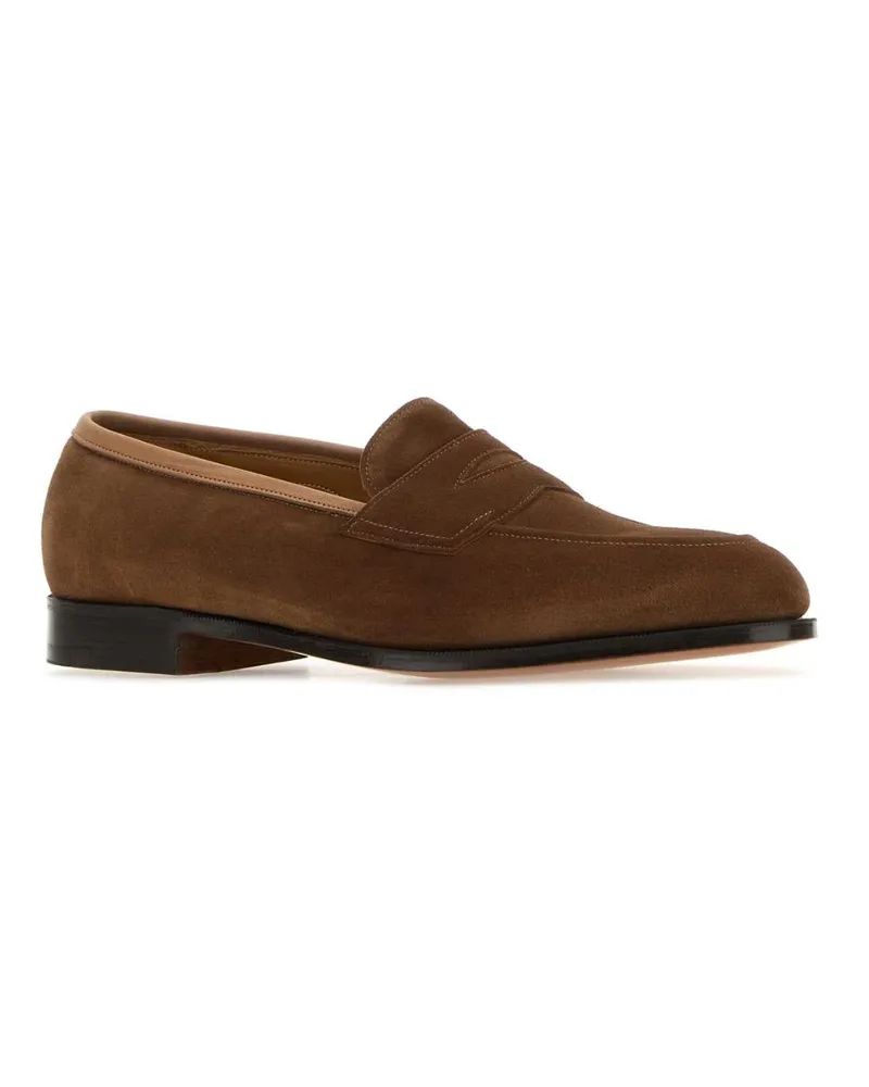 Edward Green Men's Piccadilly Loafer Brown Suede Brown