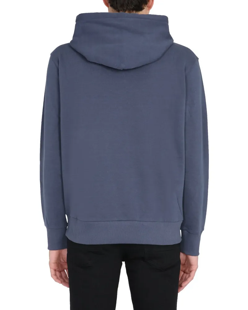 IH NOM UH NIT Drawstring Hood Cotton Sweatshirt — Blue Blue