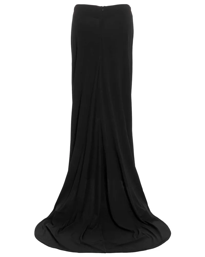 Magda Butrym Asymmetrical Long Skirt — Black Black