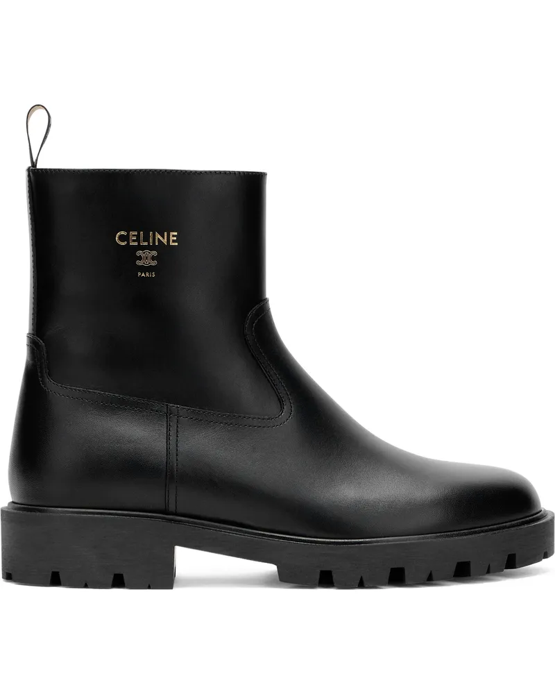 Celine Women's Margaret Boots Leather Black Calfskin Black