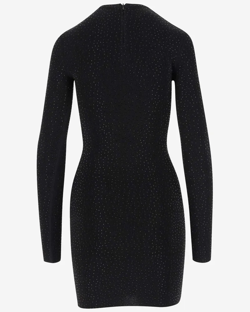 Balenciaga Women Stretch Viscose Dress Black Black