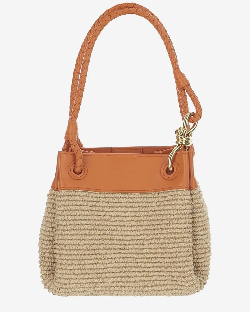 Bottega Veneta Women's Small Parachute Bag Nylon Shoulder Beige