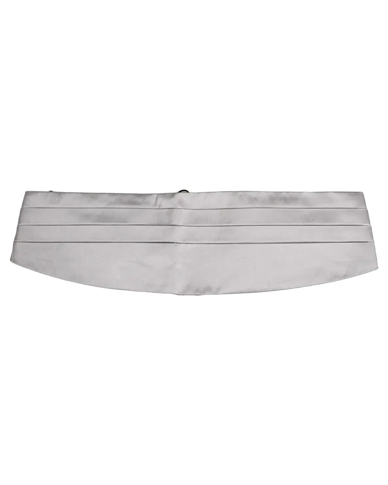 Dolce & Gabbana Silk Waist Cummerbund Belt — Gray Gray