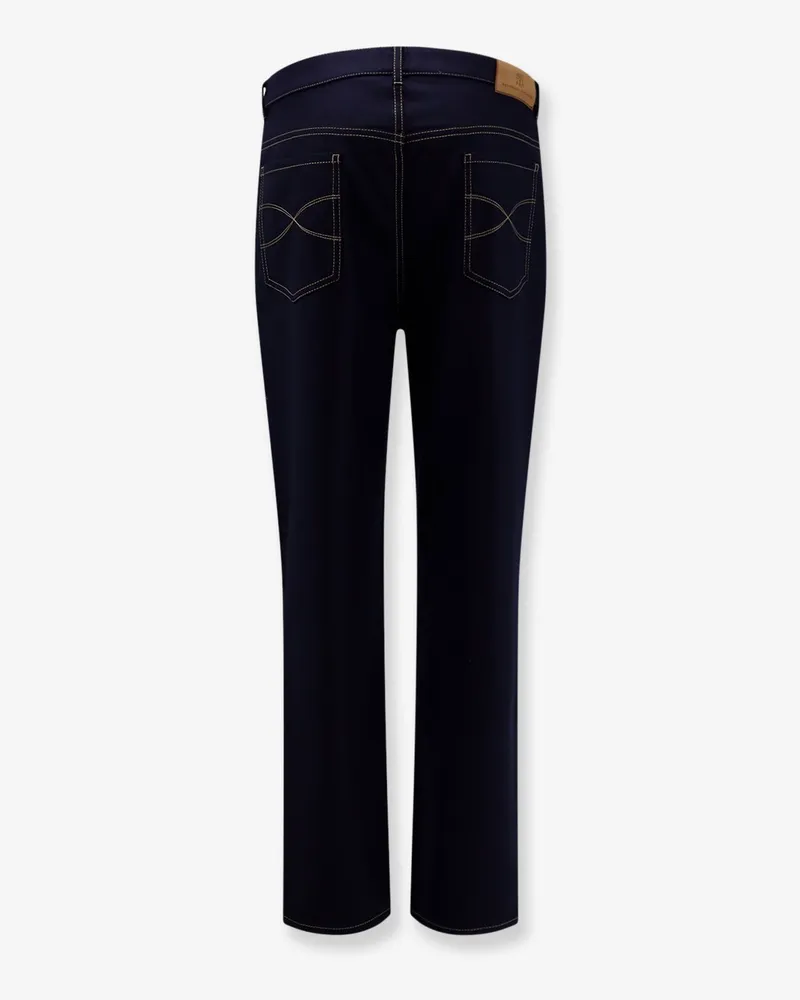 Brunello Cucinelli Men's Trousers Virgin Wool Blue Blue