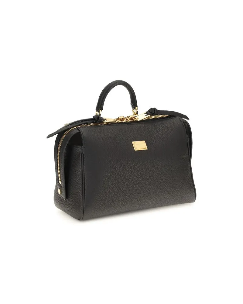 Dolce & Gabbana Women's Black Calf Leather Bos Taurus Wallet Black