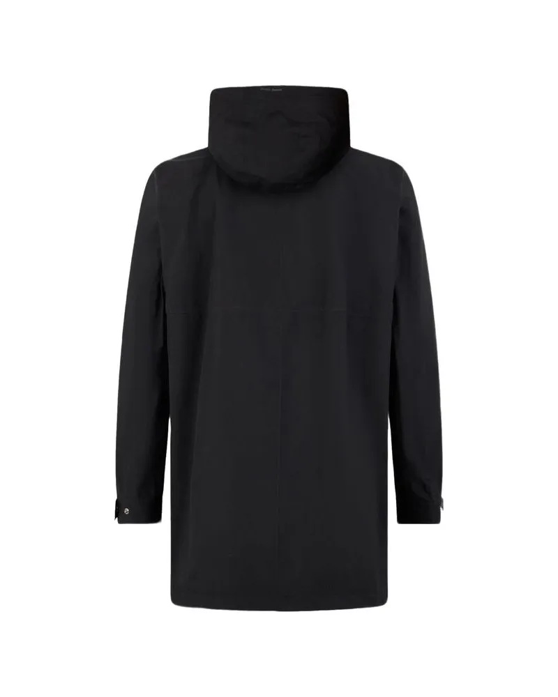 Herno Men's Black Polyester Coat Clothing Black
