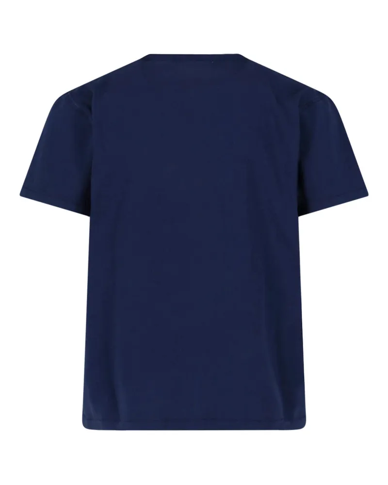 J.W.Anderson Men T-Shirts And Polos Blue Cotton Navy