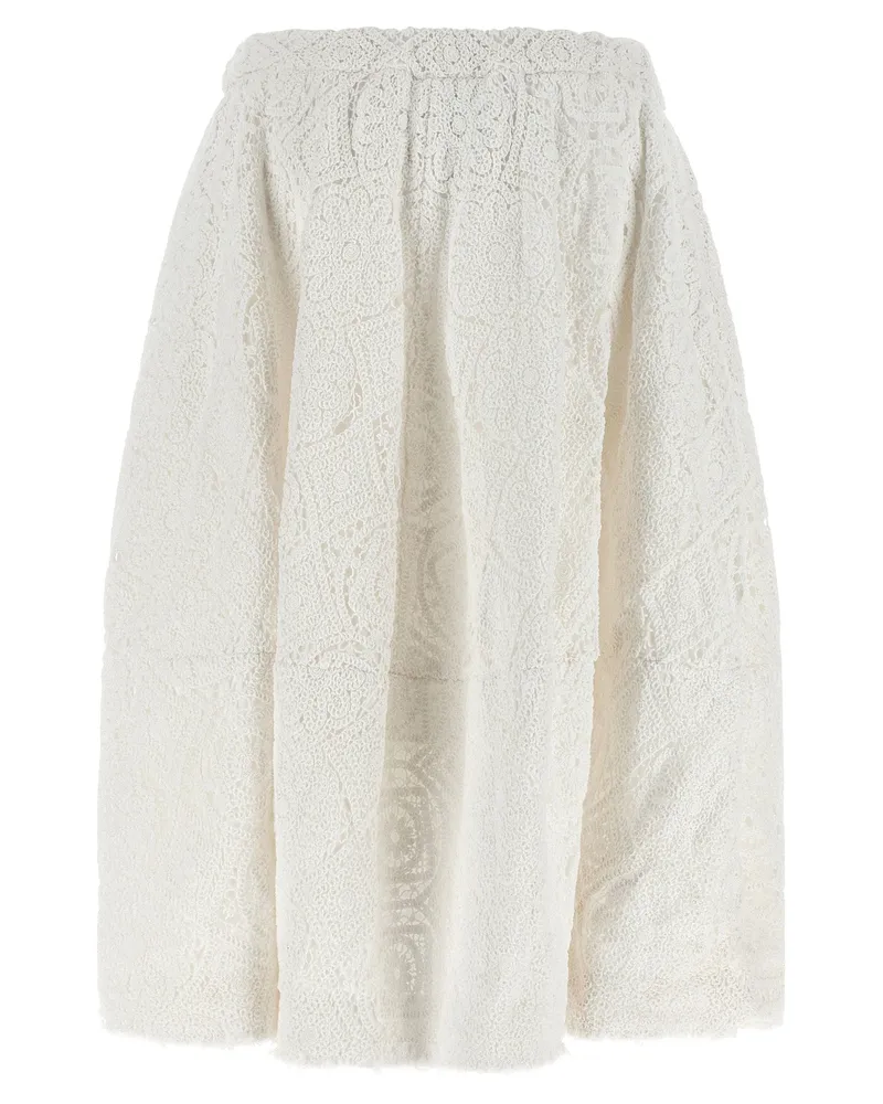 Comme des Garçons Macramé Skirt — Cream Cream
