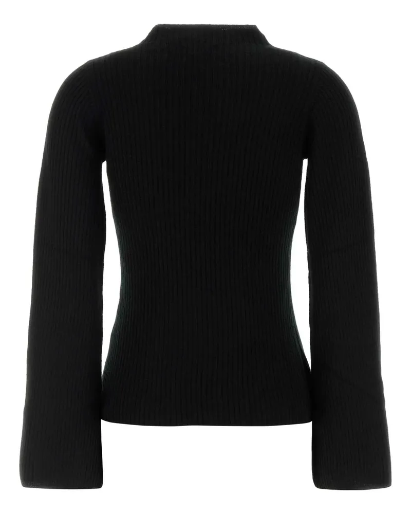 Le Kasha 1918 Women's Black Cashmere Utah Sweater Exterior: Organic Maglieria Black