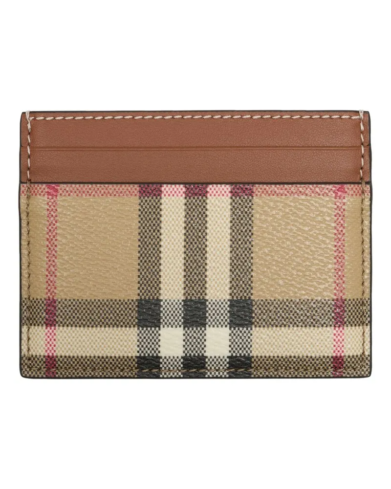 Burberry Women's Ls Sandon Card Holder -  Synthetic Multicolor Accessories Card-Holder Beige