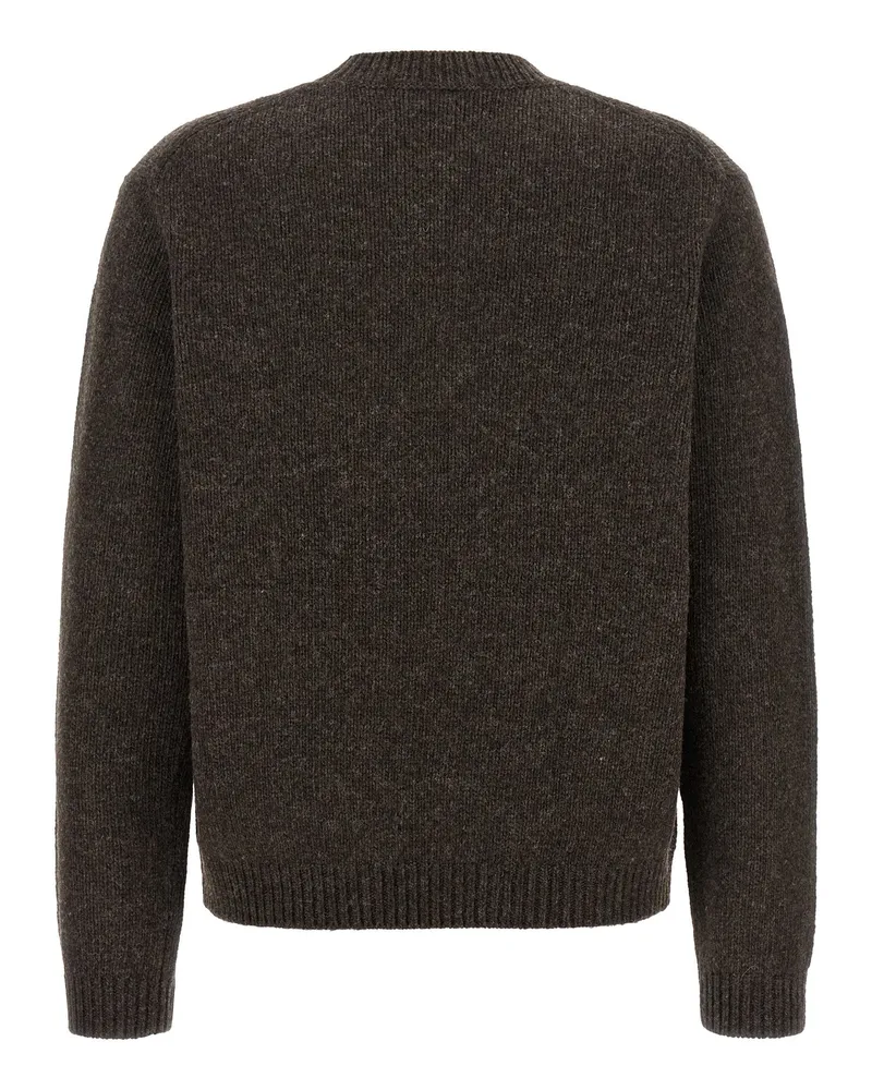 Kitsuné Intarsia Dressed Fox Sweater — charcoal Charcoal