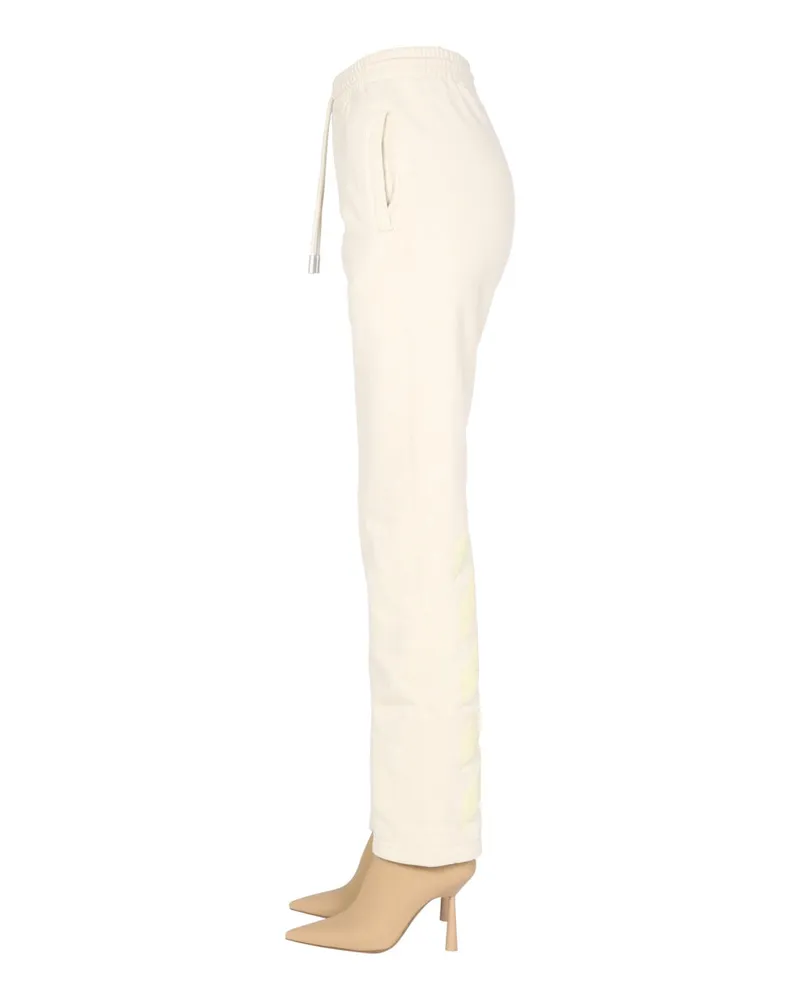 OFF-WHITE Rubber Arrow Cotton Jogging Pants — White White